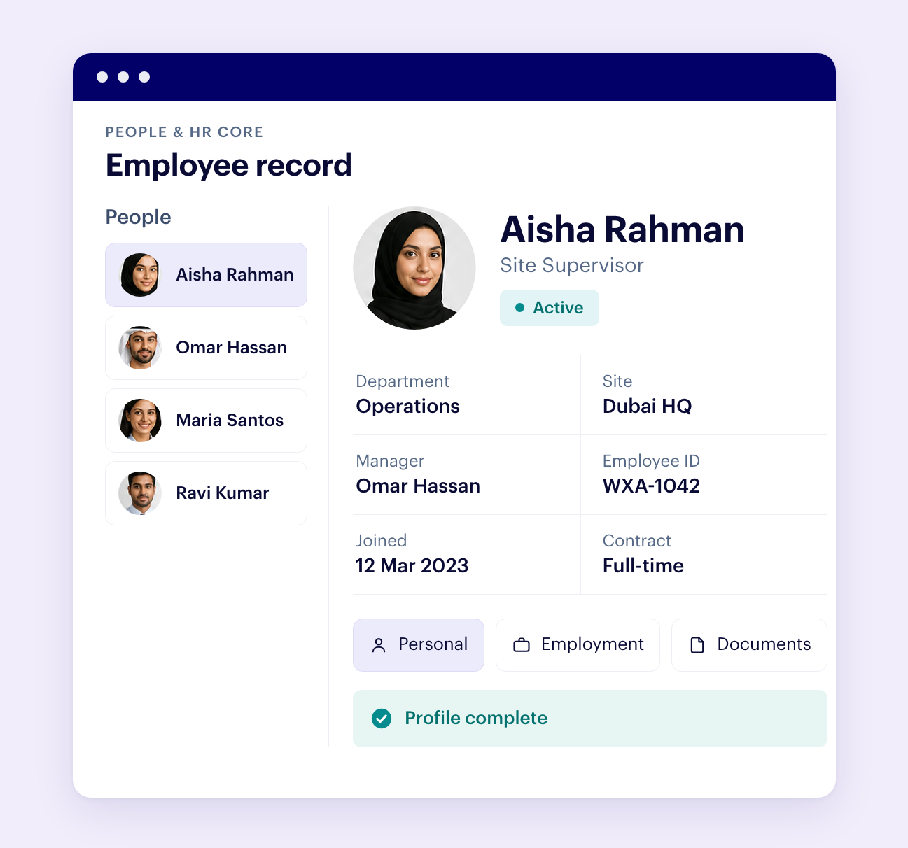 People & HR core