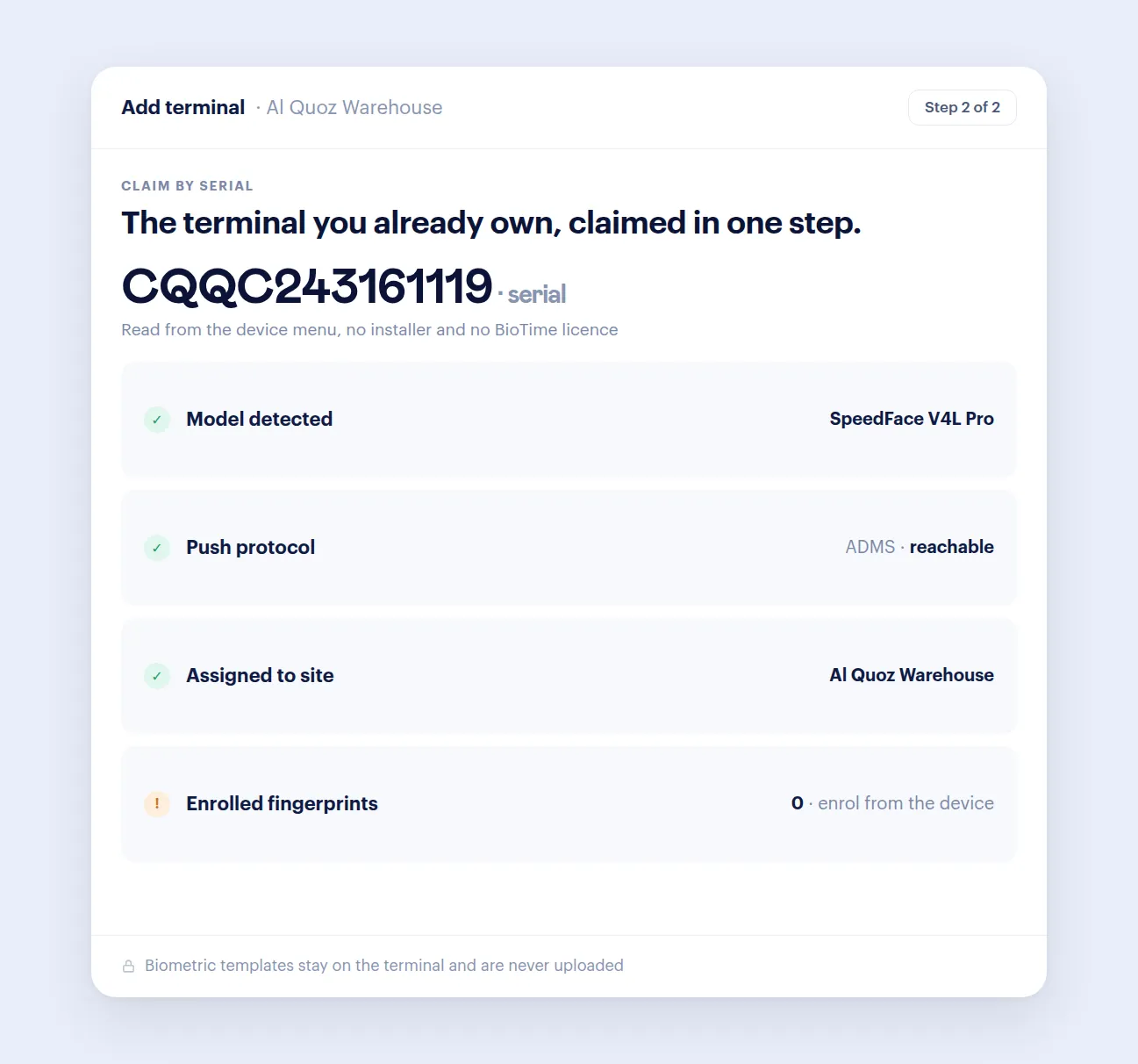 Wurxa for ZKTeco: Connect by serial